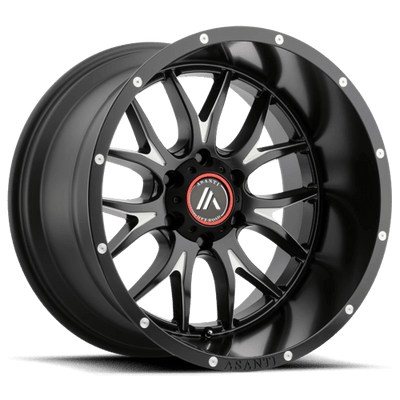 Asanti Off Road AB807 CARBINE 17X9 SATIN BLACK MILLED