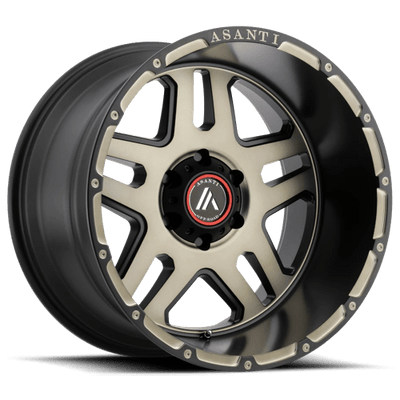 Asanti Off Road AB809 ENFORCER 20X12 MATTE BLACK MACHINED W/ TINTED CLEAR