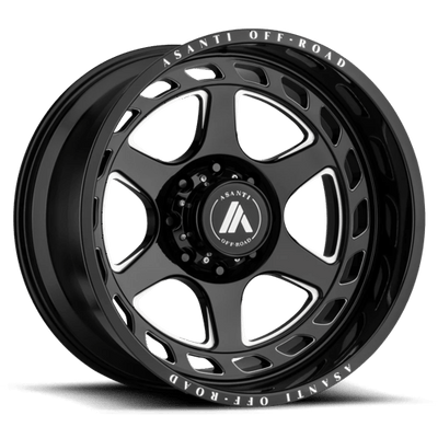 Asanti Off Road AB816 ANVIL 20X10 GLOSS BLACK MILLED