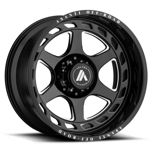 Asanti Off Road AB816 ANVIL 20X10 GLOSS BLACK MILLED