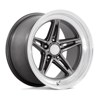 American Racing Vintage VN514 GROOVE 18X10 ANTHRACITE W/ DIAMOND CUT LIP