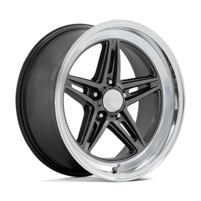American Racing Vintage VN514 GROOVE 18X10 ANTHRACITE W/ DIAMOND CUT LIP