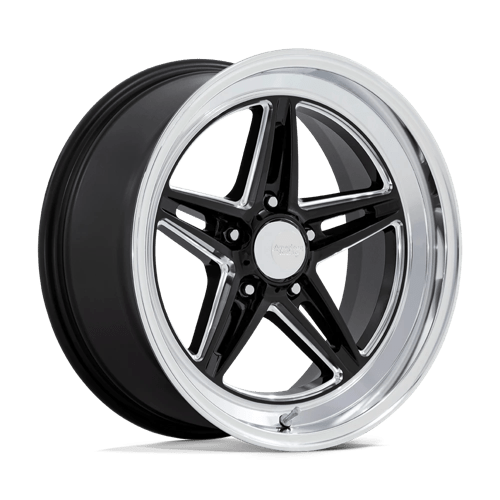 American Racing Vintage VN514 GROOVE 20X8.5 GLOSS BLACK W/ DIAMOND CUT LIP