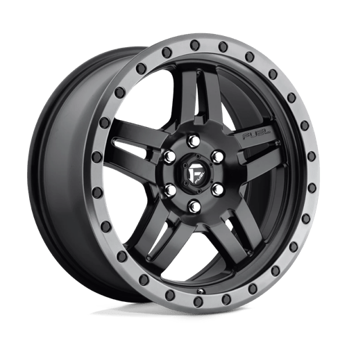 Fuel 1PC D557 ANZA 18X8 MATTE BLACK GUN METAL RING