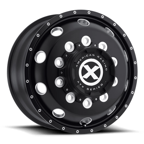 ATX AO400 BAJA 22.5X9 GLOSS BLACK MILLED - 9.0 FRONT