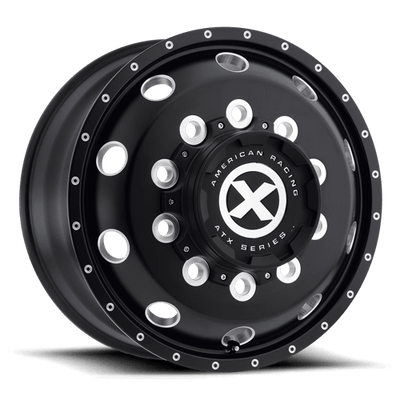 ATX AO400 BAJA 22.5X9 GLOSS BLACK MILLED - 9.0 FRONT