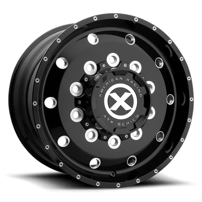 ATX AO405 TREX 22.5X12.25 GLOSS BLACK MILLED - 12.25 FRONT