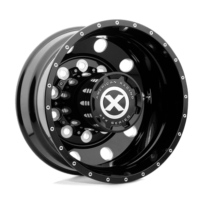 ATX AO405 TREX 22.5X8.25 GLOSS BLACK MILLED - REAR