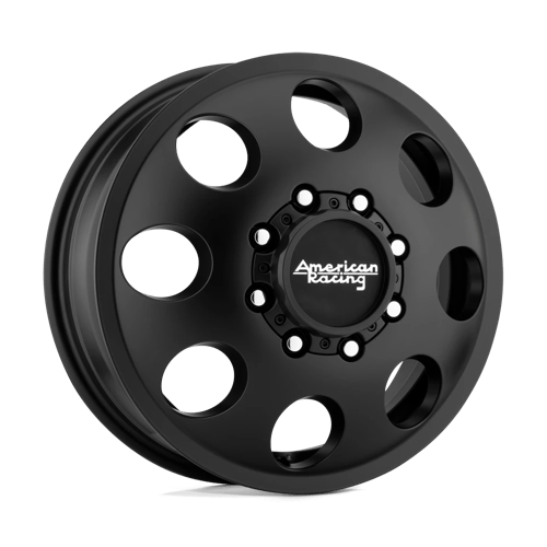 American Racing AR204 BAJA DUALLY 17X6 SATIN BLACK - FRONT