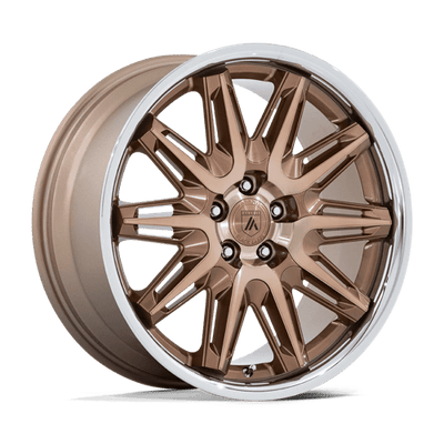 Asanti Black AB047 IMPERATOR 20X10.5 BRONZE MACHINED W/ BRONZE LIP