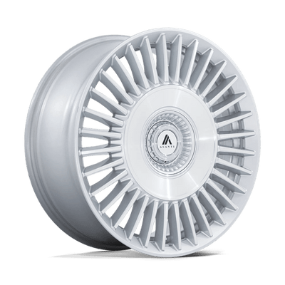 Asanti Black AB040 TIARA 22X9 GLOSS SILVER BRIGHT MACH FACE