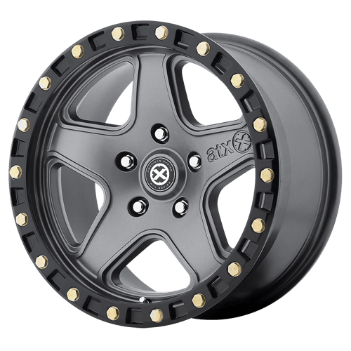 ATX Series AX194 RAVINE 20X10 MATTE GRAY W/ BLACK RING