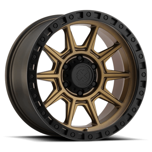 ATX Series AX202 16X8 MATTE BRONZE W/ BLACK LIP
