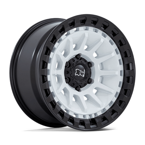 Black Rhino Hard Alloys BARRAGE 18X9 GLOSS WHITE ON MATTE BLACK
