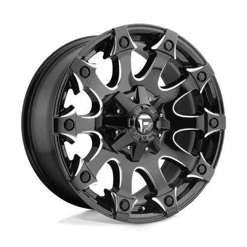 Fuel 1PC D578 BATTLE AXE 20X12 GLOSS BLACK MILLED