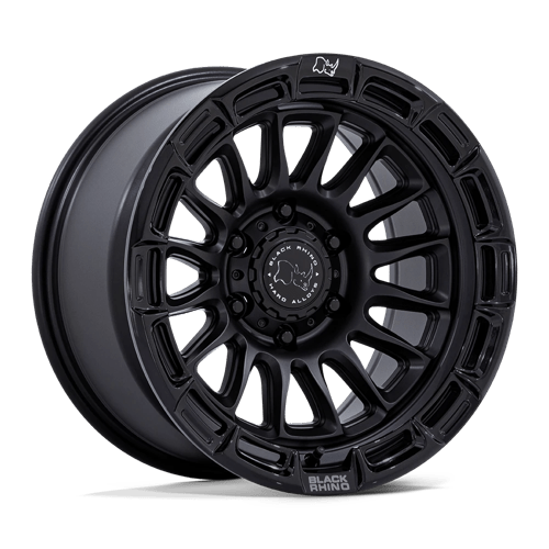 Black Rhino Hard Alloys BR025 RIVAL 17X9 MATTE BLACK W/ GLOSS BLACK LIP