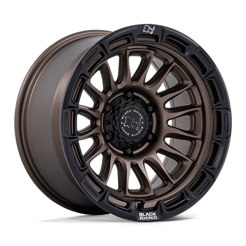 Black Rhino Hard Alloys BR025 RIVAL 17X8.5 BURNT BRONZE W/ MATTE BLACK LIP