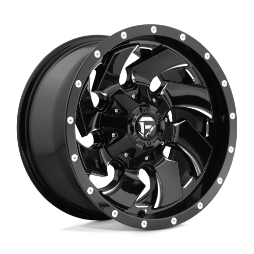 Fuel 1PC D574 CLEAVER 17X9 GLOSS BLACK MILLED