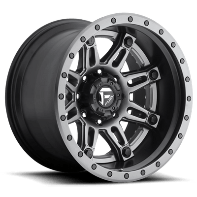 Fuel 2PC D232 HOSTAGE 20X10 MATTE GUN METAL