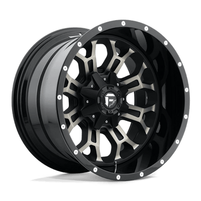 Fuel 2PC D268 CRUSH 22X14 MATTE BLACK DOUBLE DARK TINT