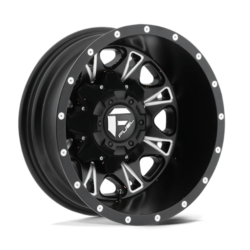 Fuel 1PC D513 THROTTLE 17X6.5 MATTE BLACK MILLED