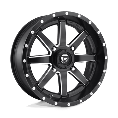 Fuel UTV D538 MAVERICK 18X7 MATTE BLACK MILLED