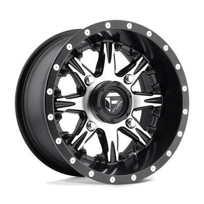 Fuel UTV D541 NUTZ UTV 14X7 MATTE BLACK MACHINED
