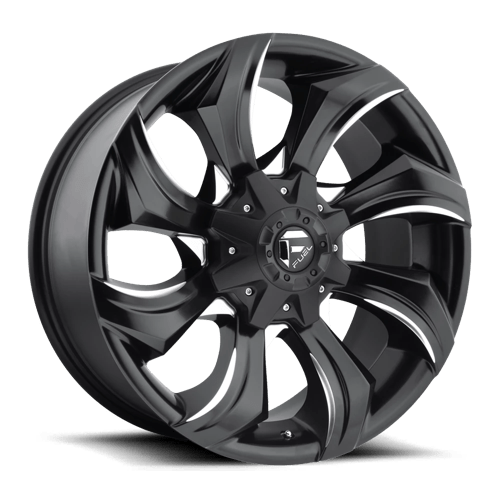 Fuel 1PC D571 STRYKR 20X9 GLOSS BLACK MILLED