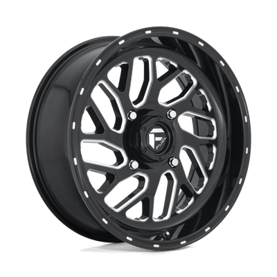 Fuel UTV D581 TRITON 18X7 GLOSS BLACK MILLED