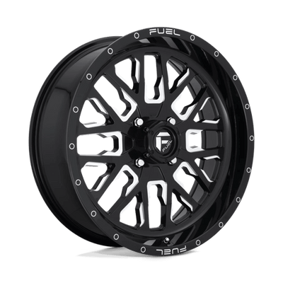 Fuel UTV D611 STROKE 20X7 GLOSS BLACK MILLED