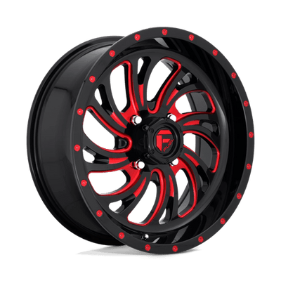 Fuel UTV D642 KOMPRESSOR UTV 18X7 GLOSS BLACK RED TINTED CLEAR
