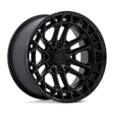 Fuel 1PC FC874 CELSIUS 20X10 MATTE BLACK W/ GLOSS BLACK LIP