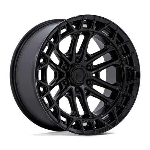Fuel 1PC FC874 CELSIUS 20X9 MATTE BLACK W/ GLOSS BLACK LIP