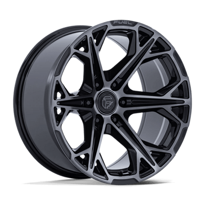 Fuel 1PC FC886 HAMMERHEAD 20X10 GLOSS BLACK DARK TINTED CLEAR