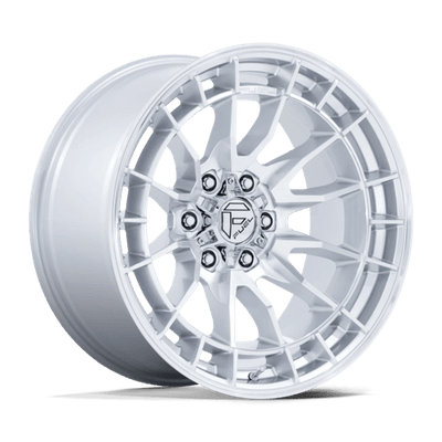 Fuel 1PC FC888 REVOLT 17X9 HYPER SILVER W/ MACHINED FACE