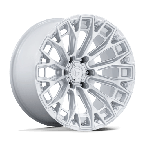 Fuel 1PC FC882 TRAX 17X9 GLOSS SILVER W/ MACHINED FACE