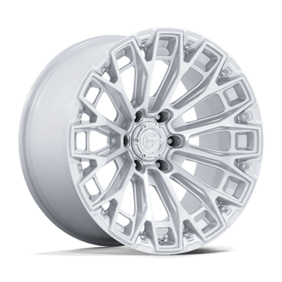 Fuel 1PC FC882 TRAX 18X9 GLOSS SILVER W/ MACHINED FACE