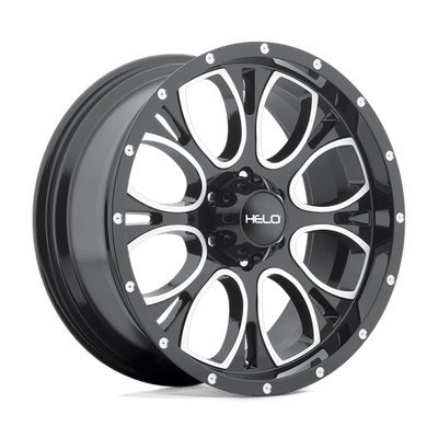 Helo HE879 20X9 GLOSS BLACK MACHINED & MILLED