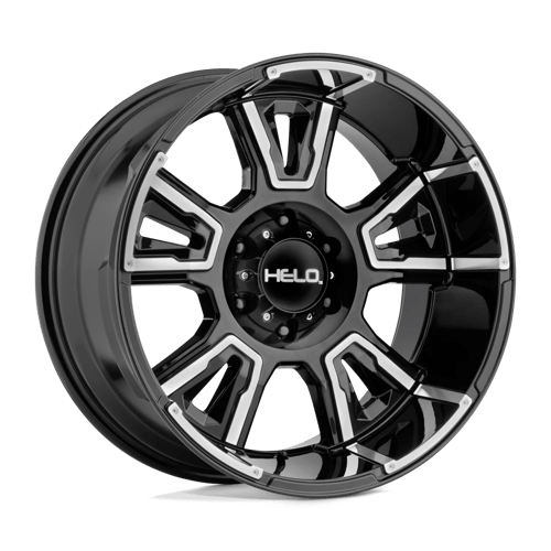 Helo HE914 20X10 GLOSS BLACK MACHINED