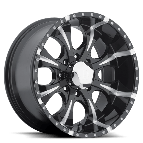 Helo HE791 MAXX 17X9 GLOSS BLACK MILLED