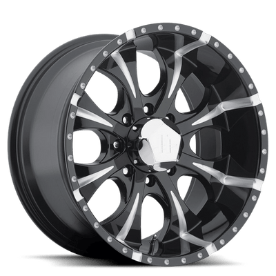 Helo HE791 MAXX 17X9 GLOSS BLACK MILLED