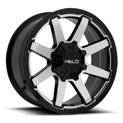 Helo HE909 20X9 GLOSS BLACK MACHINED