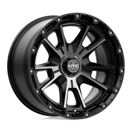 KMC KM100 SYNC 17X9 SATIN BLACK W/ GRAY TINT