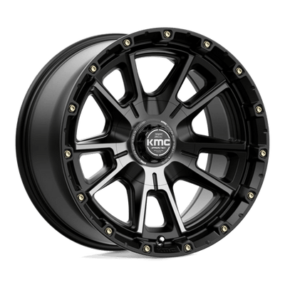 KMC KM100 SYNC 17X9 SATIN BLACK W/ GRAY TINT
