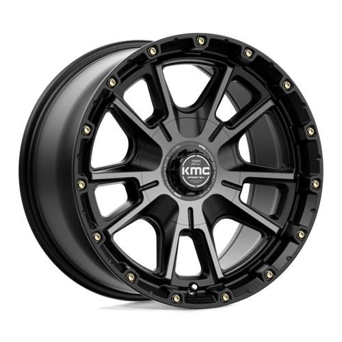 KMC KM100 SYNC 17X9 SATIN BLACK W/ GRAY TINT