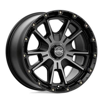 KMC KM100 SYNC 17X9 SATIN BLACK W/ GRAY TINT