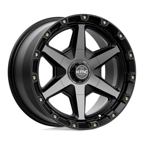 KMC KM101 TEMPO 17X9 SATIN BLACK W/ GRAY TINT