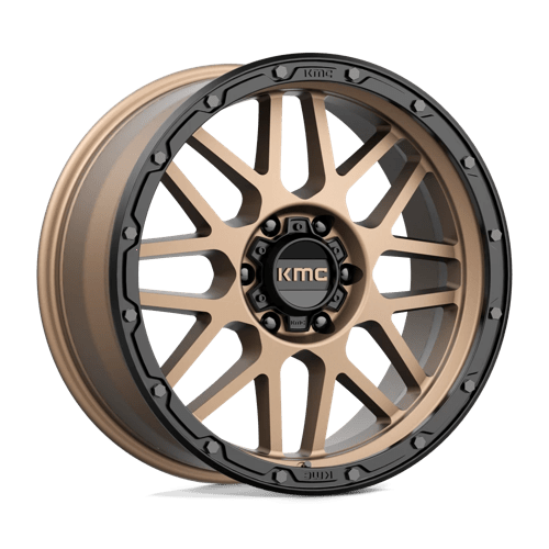 KMC KM535 GRENADE OFF-ROAD 20X9 MATTE BRONZE W/ MATTE BLACK LIP