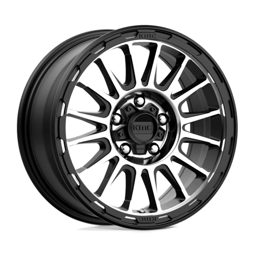 KMC KM542 IMPACT 17X8 SATIN BLACK MACHINED
