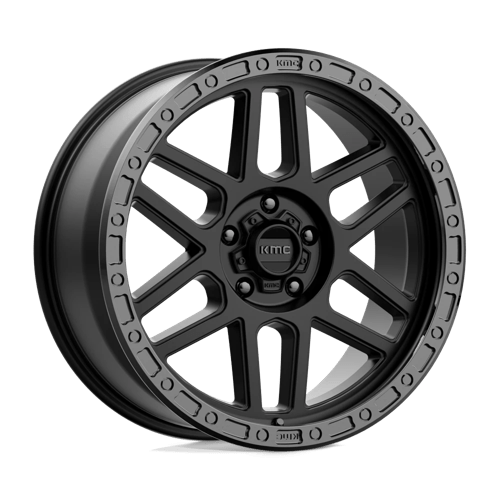 KMC KM544 MESA 20X9 SATIN BLACK W/ GLOSS BLACK LIP